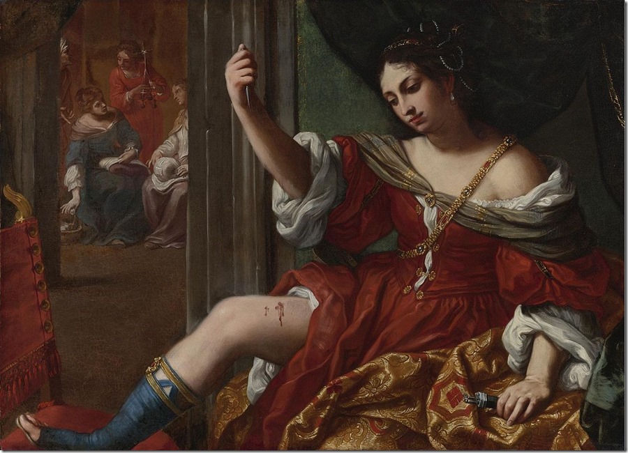 Elisabetta_Sirani_-_Portia_wounding_her_thigh